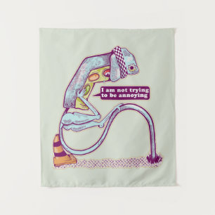 Verkeerslicht ziet er verdrietig uit wandkleed