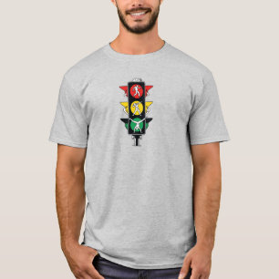 Verkeerslichtdans - Grappig Cartoon ontwerp Unisex T-shirt