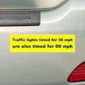 Verkeerslichten Bumpersticker (Op auto)