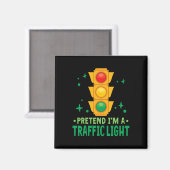Verkeerslichten Halloween Doe alsof ik een verkeer Magneet (Voorkant / Achterkant)