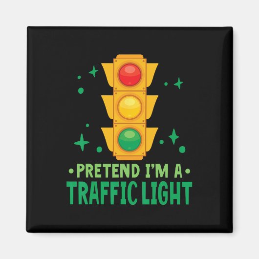 Verkeerslichten Halloween Doe alsof ik een verkeer Magneet (Voorkant)