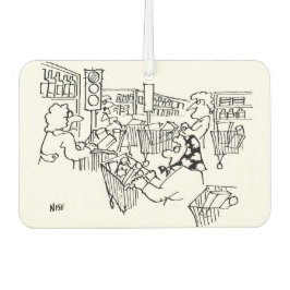 Verkeerslichten in een supermarkt luchtverfrisser