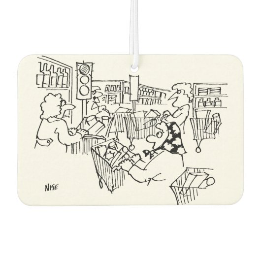 Verkeerslichten in een supermarkt luchtverfrisser (Voorkant)