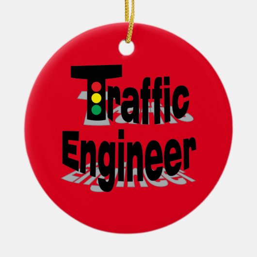 Verkeerslichten ingenieur keramisch ornament (Voorkant)