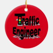 Verkeerslichten ingenieur keramisch ornament (Achterkant)