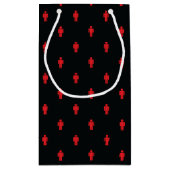 Verkeerslichten Man met kleine cadeau Klein Cadeauzakje (Achterkant)