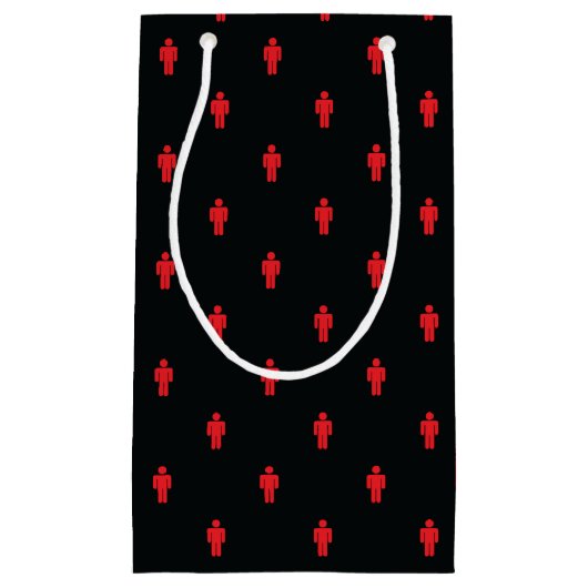 Verkeerslichten Man met kleine cadeau Klein Cadeauzakje (Voorkant)