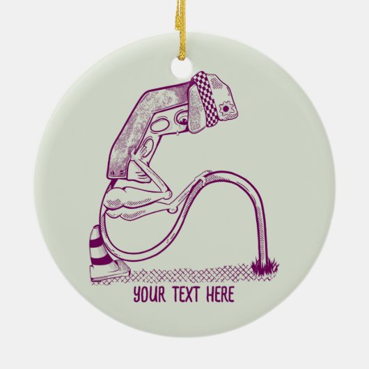 Verkeerslichten met verlaagde lichtsterkte keramisch ornament (Achterkant)