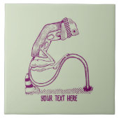 Verkeerslichten met verlaagde lichtsterkte tegeltje (Voorkant)