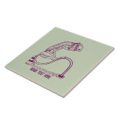 Verkeerslichten met verlaagde lichtsterkte tegeltje (Zijkant)