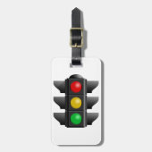 Verkeerslichten rood geel groen signaal bagagelabel (Voorkant verticaal)
