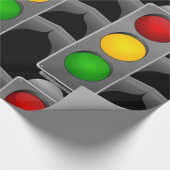 Verkeerslichten rood geel groen signaal cadeaupapier