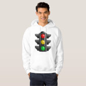 Verkeerslichten rood geel groen signaal hoodie (Voorkant volledig)
