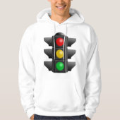Verkeerslichten rood geel groen signaal hoodie (Voorkant)