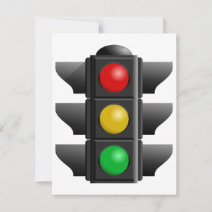 Verkeerslichten rood geel groen signaal kaart