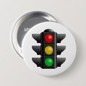 Verkeerslichten rood geel groen signaal ronde button 7,6 cm (Voorkant /achterkant)