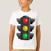 Verkeerslichten rood geel groen signaal t-shirt (Voorkant)