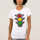 Verkeerslichten rood geel groen signaal t-shirt (Voorkant)