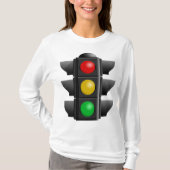 Verkeerslichten rood geel groen signaal t-shirt (Voorkant)
