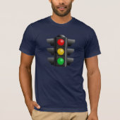Verkeerslichten rood geel groen signaal t-shirt (Voorkant)