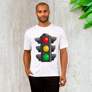 Verkeerslichten rood geel groen signaal t-shirt