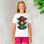 Verkeerslichten rood geel groen signaal t-shirt