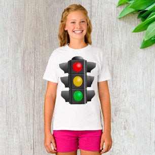 Verkeerslichten rood geel groen signaal t-shirt