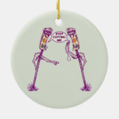 Verkeerslichten ruzie keramisch ornament (Achterkant)