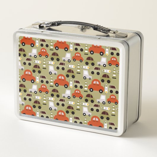 Verkeerslichten Sinaasappel auto's patroon (Achterkant)