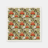 Verkeerslichten Sinaasappel auto's patroon Servet (Voorkant)