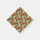 Verkeerslichten Sinaasappel auto's patroon Servet (Hoek)