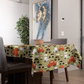 Verkeerslichten Sinaasappel auto's patroon Tafelkleed