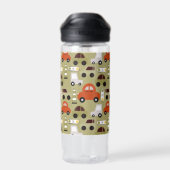 Verkeerslichten Sinaasappel auto's patroon Waterfles (Achterkant)