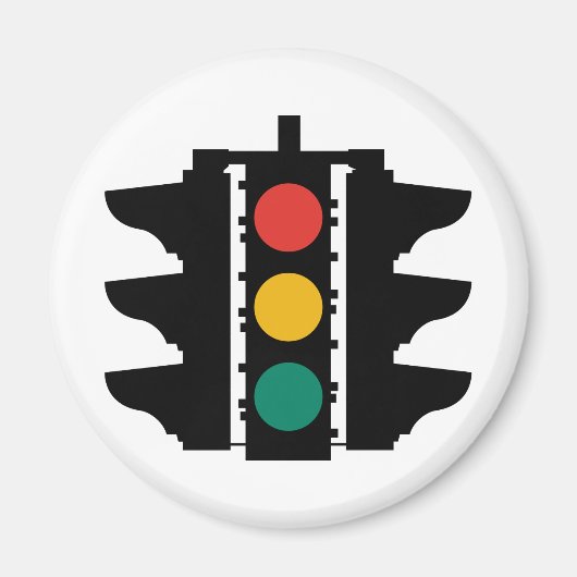 Verkeerslichten Straatbord Magneet (Voorkant)