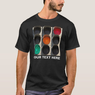 Verkeerslichten zwart t-shirt
