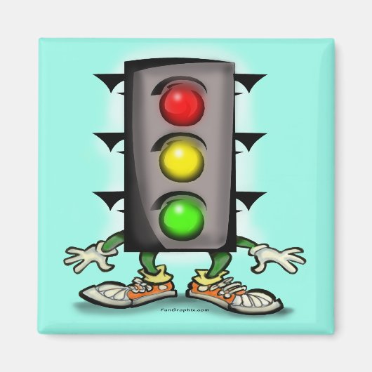 Verkeerslichtmagneet Magneet (Voorkant)