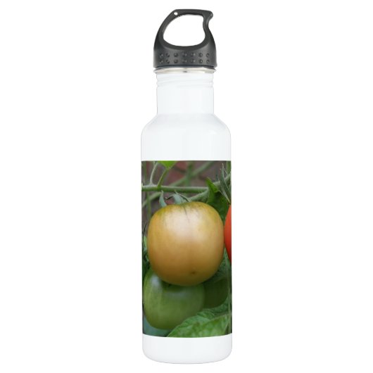 Verkeersmatige tomaten waterfles  (Voorkant)