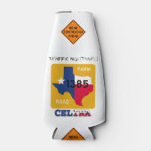 Verkeersnachtmerrie! FM 1385 & US 380, Celina, TX, Flesjeskoeler (Voorkant)