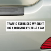 Verkeersoefening Duizend Oogbroodjes Bumpersticker (Op auto)