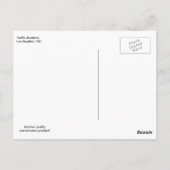 Verkeersongeval, Los Angeles, Vintage 1951 Briefkaart (Achterkant)