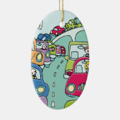 Verkeerspam Keramisch Ornament (Rechts)