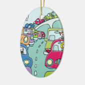 Verkeerspam Keramisch Ornament (Links)