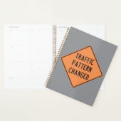 Verkeerspatroon Gewijzigd Weg Waarschuwingsbord Planner (Display)