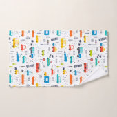 Verkeerspatroon voor auto's in de vorm van een ver bad handdoek (Handdoek)