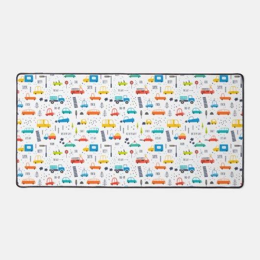 Verkeerspatroon voor auto's in de vorm van een ver bureaumat (Voorkant)