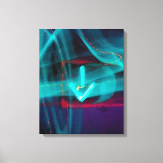 Verkeerspijl Fine Art Canvas Print (Voorkant)