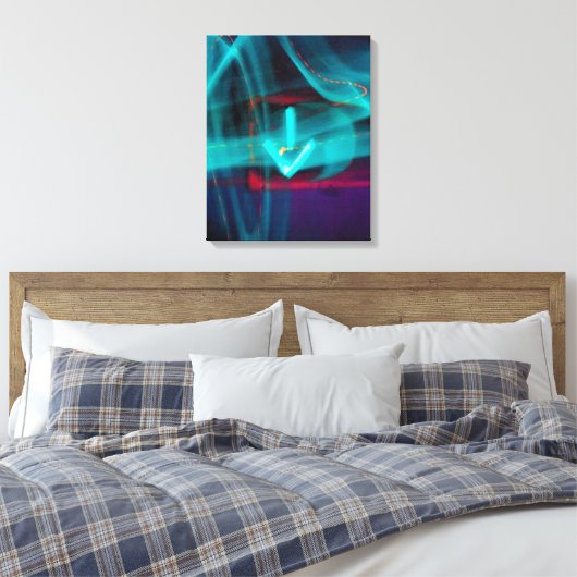 Verkeerspijl Fine Art Canvas Print (Insitu (Slaapkamer))