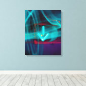 Verkeerspijl Fine Art Canvas Print (Insitu (Houten vloer))