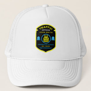 Verkeerspolitie agent pensioen gift trucker pet