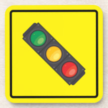 Verkeerssignaal Hard plastiek onderzetter